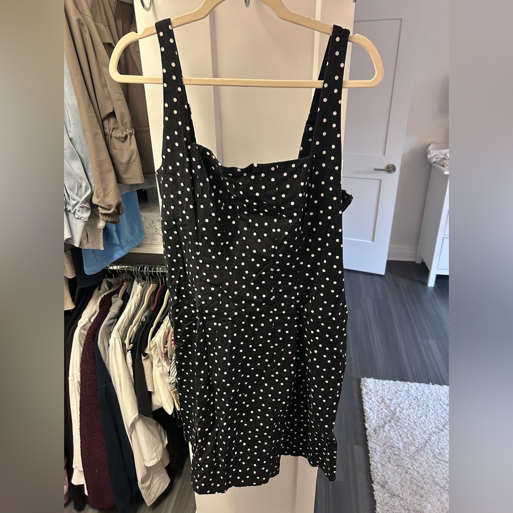Abercrombie A&F Mila Stretch Mini Polka Dot Dress (Tall)